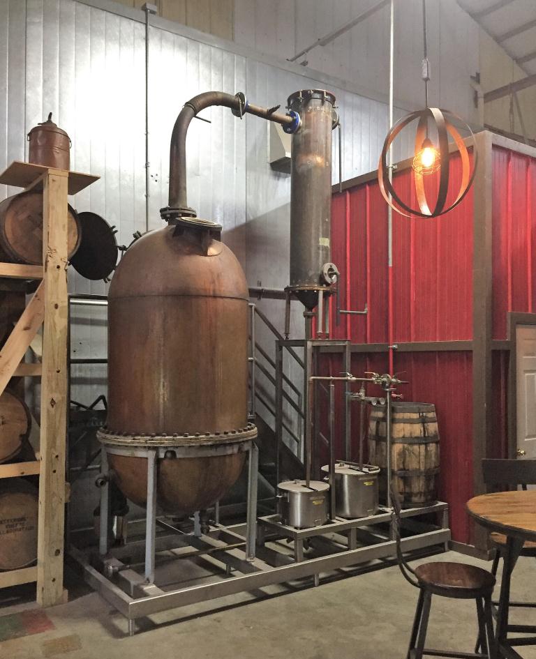 365 gallon Liberty Coppersmith pot still, 25 psi, copper