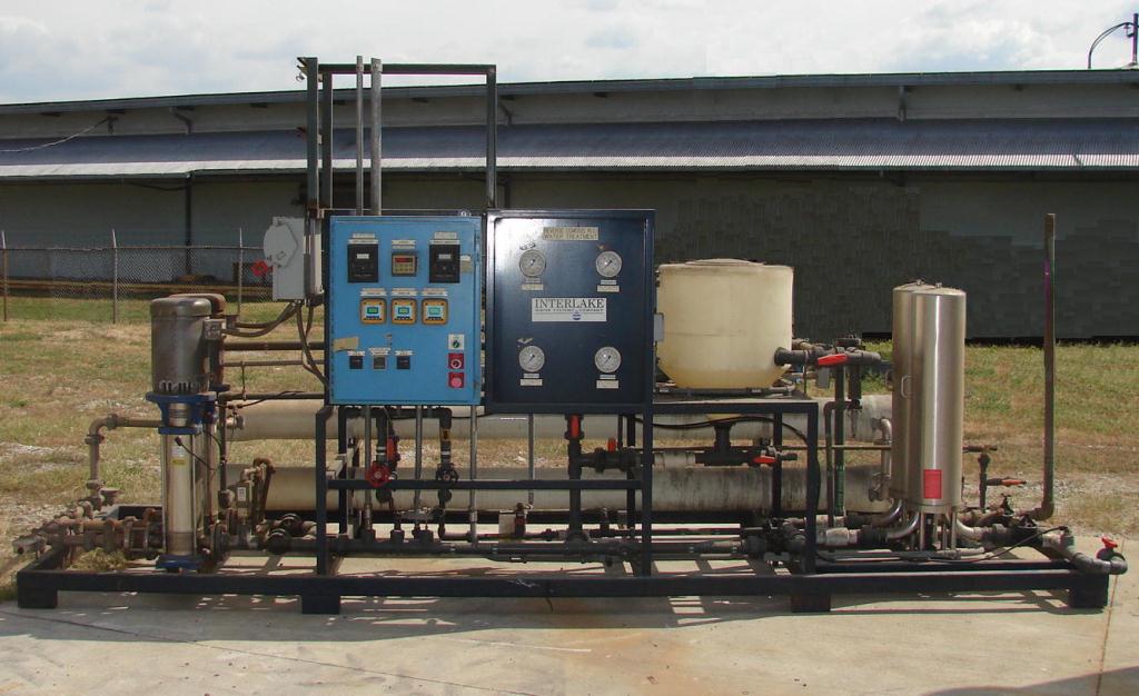 Filters Interlake Water Systems Co. reverse osmosis filter, up to 31 gpm flow rate, 2 prefilters