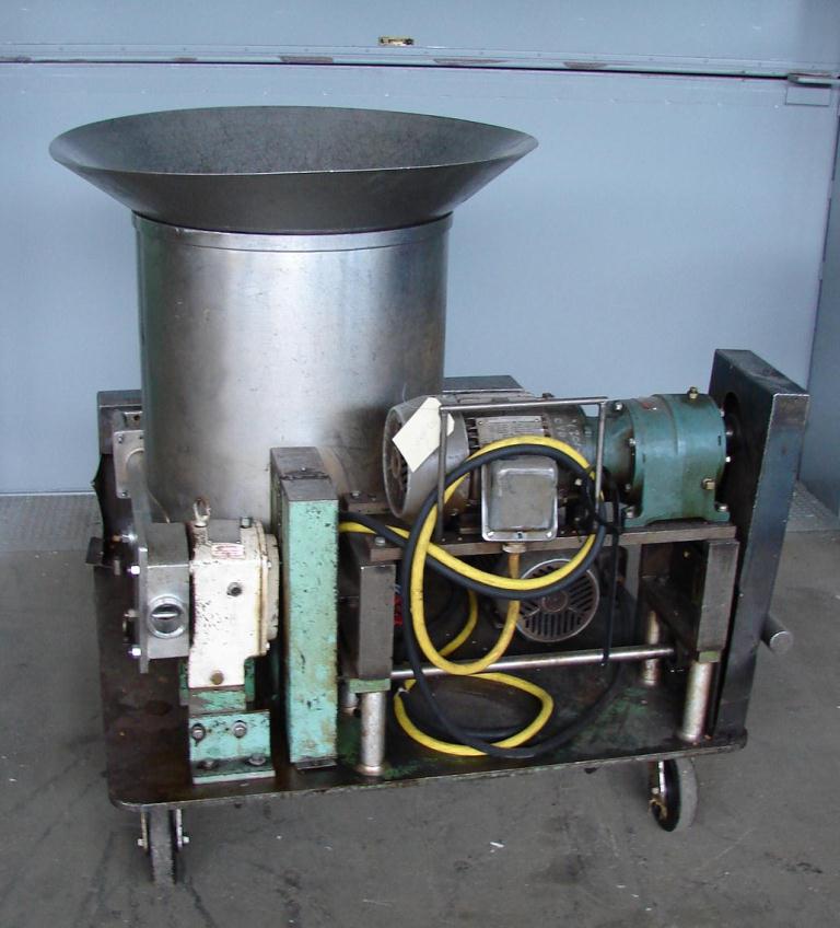 Pump 2 inlet Peters Machinery Co. positive displacement pump model 3R, 2 hp, Stainless Steel