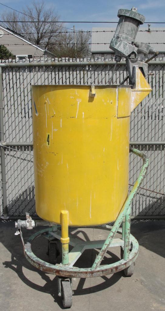 Tank 100 gallon vertical tank, Stainless Steel, 1/3 hp agitator, flat bottom