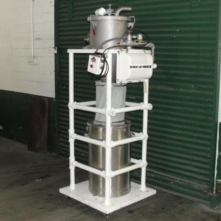 Conveyor Vac-U-Max vacuum conveyor model 3 cuft Stainless Steel Contact Parts 26 gallons capacity