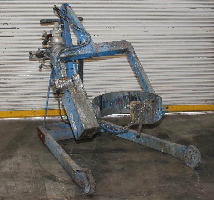 Material Handling Equipment drum dumper, 800 lbs. Morse model 400AM-72-114, 72
