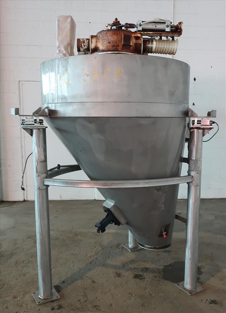 Bin Hopper Silo 45 cu.ft., bulk storage bin, Stainless Steel