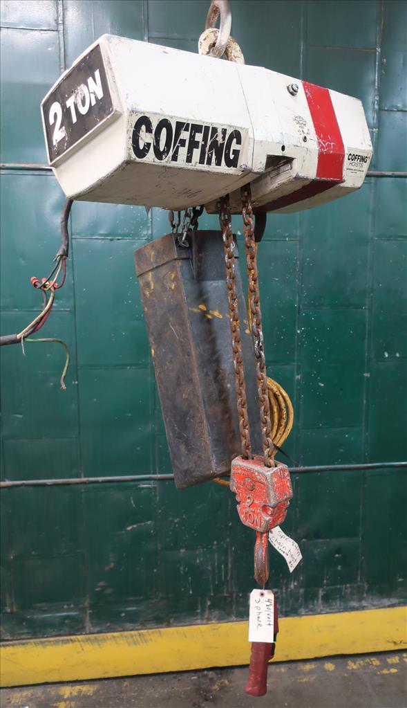 Material Handling Equipment chain hoist, 4000 lbs. Coffing Hoists model EC.4008.3