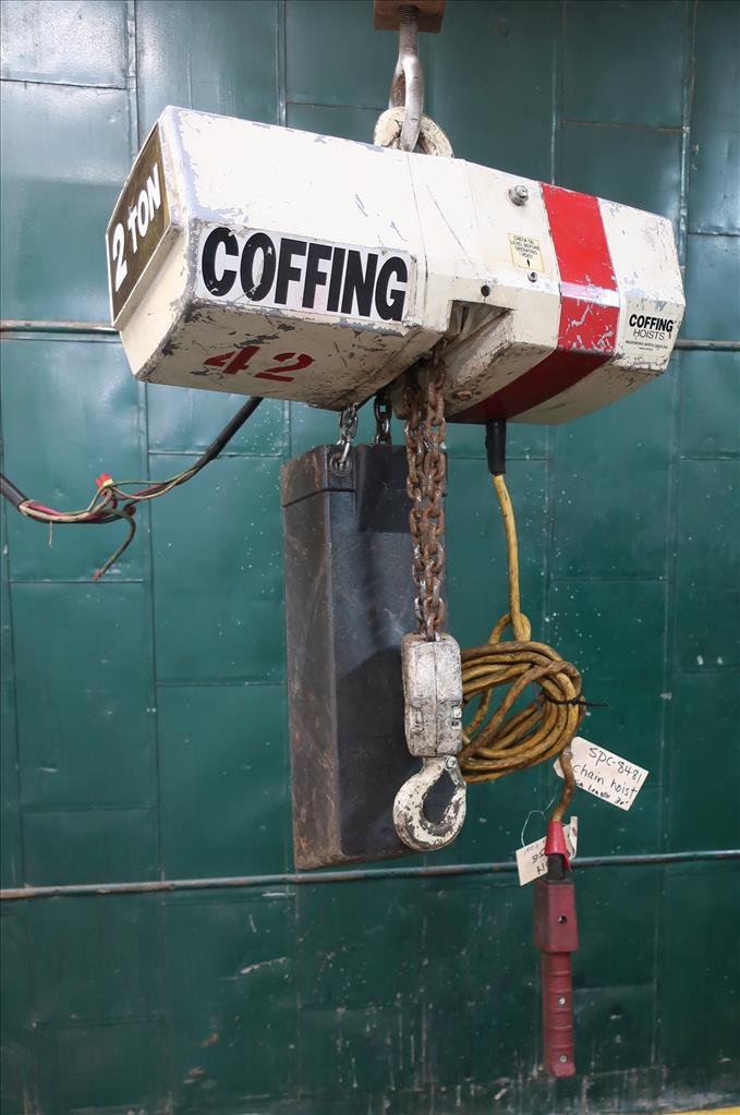 Material Handling Equipment chain hoist, 4000 lbs. Coffing Hoists model EC.4008.3