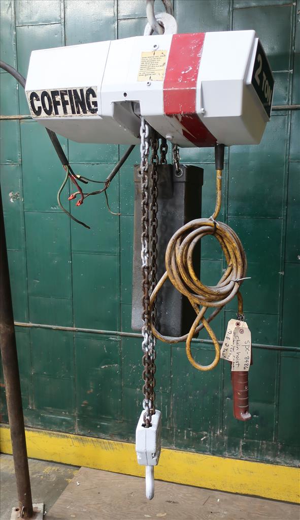 Material Handling Equipment chain hoist, 4000 lbs. Coffing Hoists model EC.4008.3
