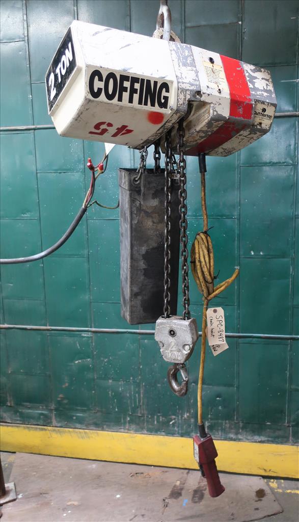 Material Handling Equipment chain hoist, 4000 lbs. Coffing Hoists model EC.4008.3