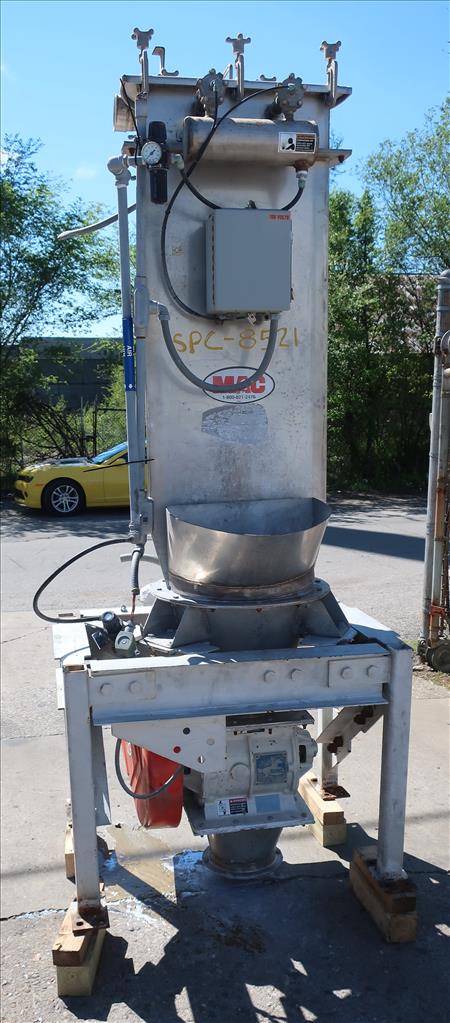Material Handling Equipment bag dump station, 40.25 x 28.5 x 98.25 MAC Stainless Steel