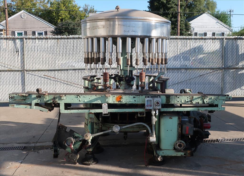 Filler 32 valve Horix liquid gravity filler 4.75 centers, up to 320 cpm
