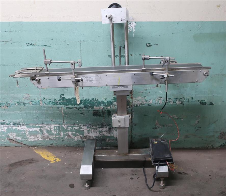 Conveyor Midwest Packaging Systems belt conveyor Stainless Steel, 23 W x 56 L x 54 H