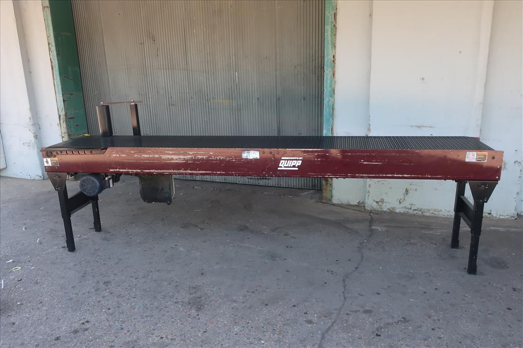 Conveyor Quipp belt conveyor model Mat Top Conv. Bundle Turn, CS, 18 x 130