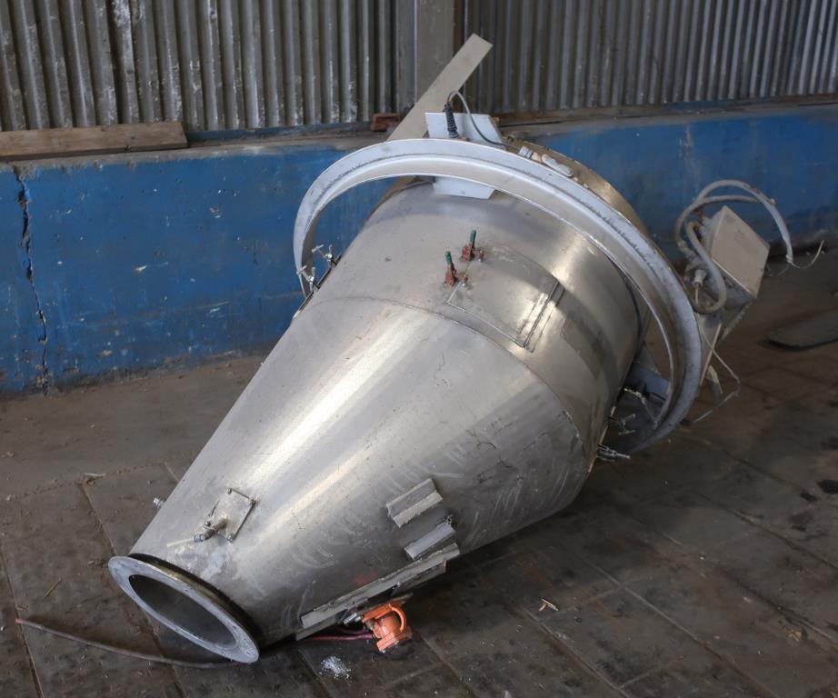 Bin Hopper Silo 22 cu.ft., bulk storage bin, Stainless Steel