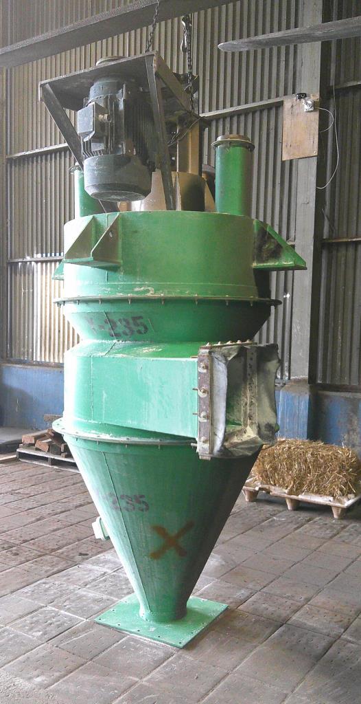 Mill 1 to 20 tons/hr feed rate Progressive Industries, Inc. air classifier, CS, 20 hp