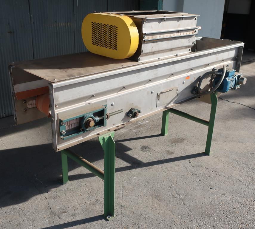 Feeder 16 width leveling belt feeder, 33 discharge height, Stainless Steel