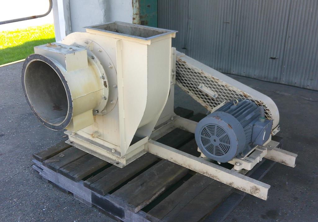 Blower centrifugal fan Showa Denki Co. size 2,825 cfm model C1V10-R2S2AM, 10 hp, CS