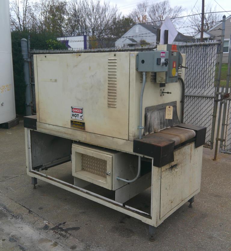 Shrink Tunnel Evolution Machinery electric shrink tunnel 18 wide x 8.25 tall work opening