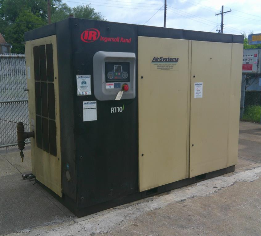 Compressor 150 hp Ingersoll Rand air compressor model R110I-W110, 751 cfm