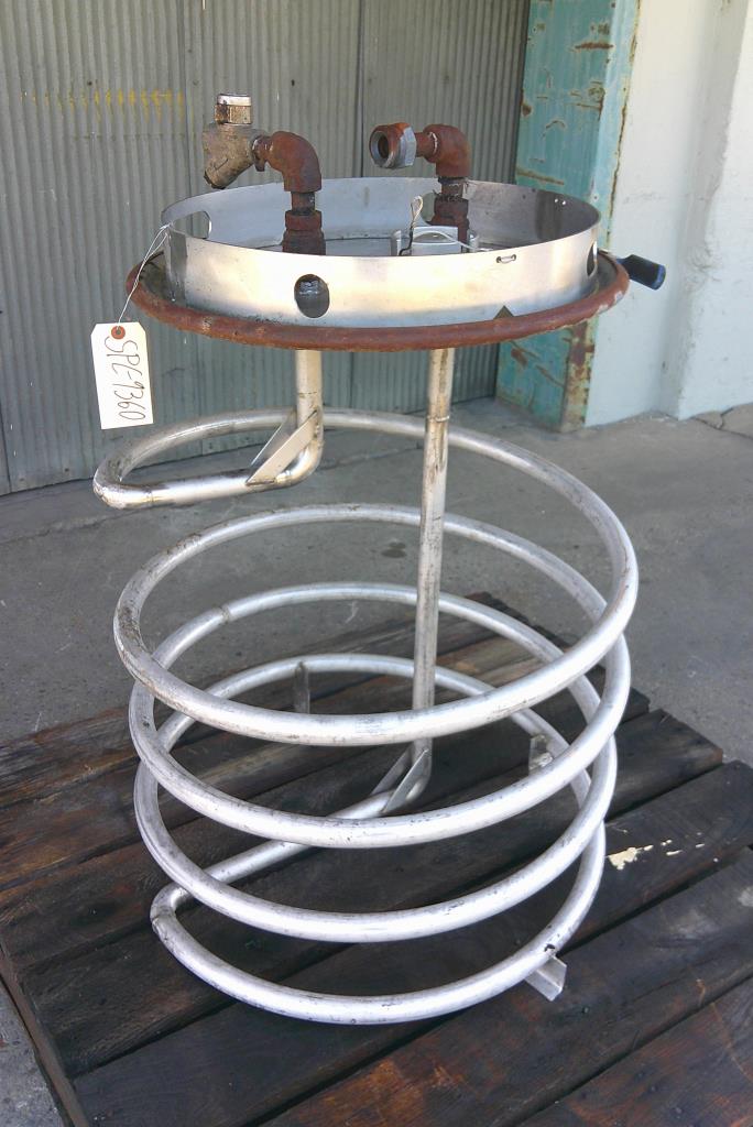 Heat Exchanger 10 sq.ft. tube coil type, Stainless Steel, tote heat exchanger coils