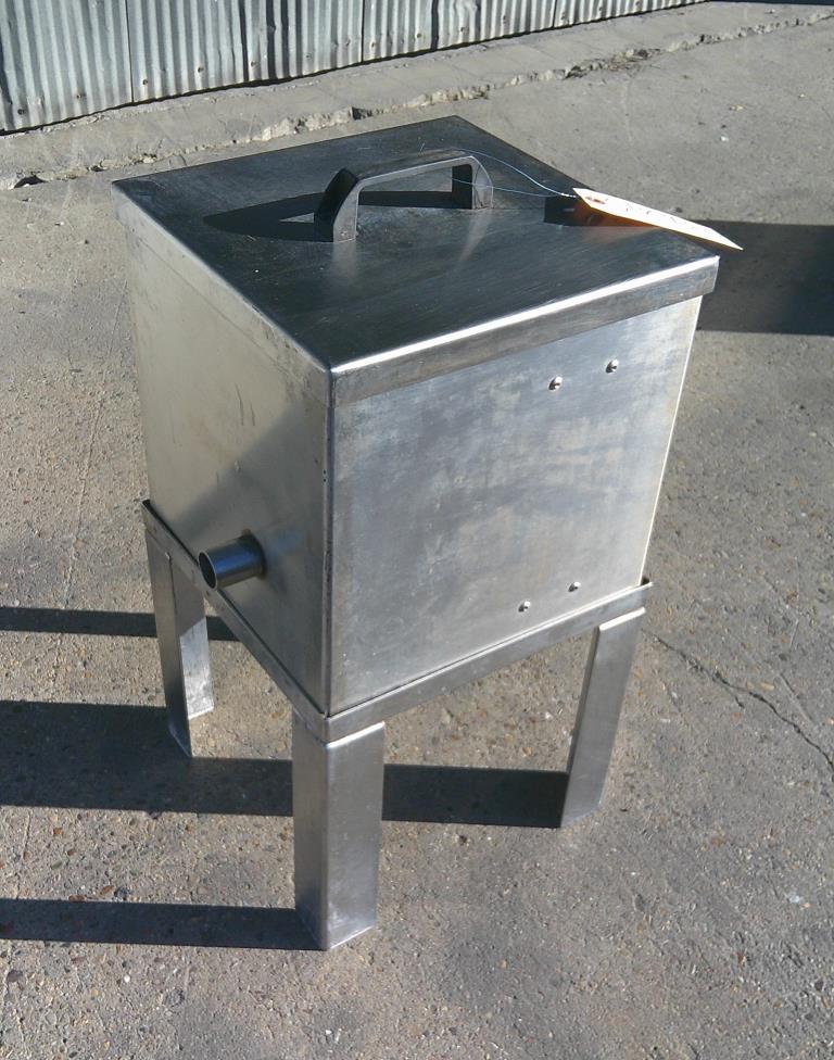 Tank 7 gallon vertical tank, Stainless Steel, flat