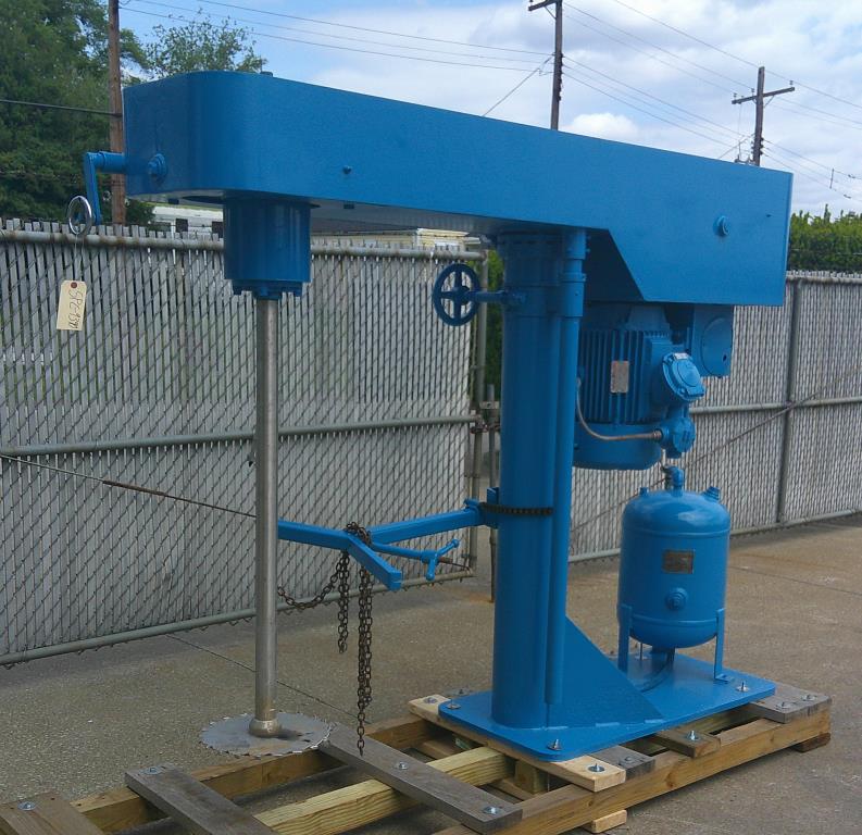 Mixer and Blender 30 hp Myers Engineering, Inc. disperser, air over oil lift, variable speed drive