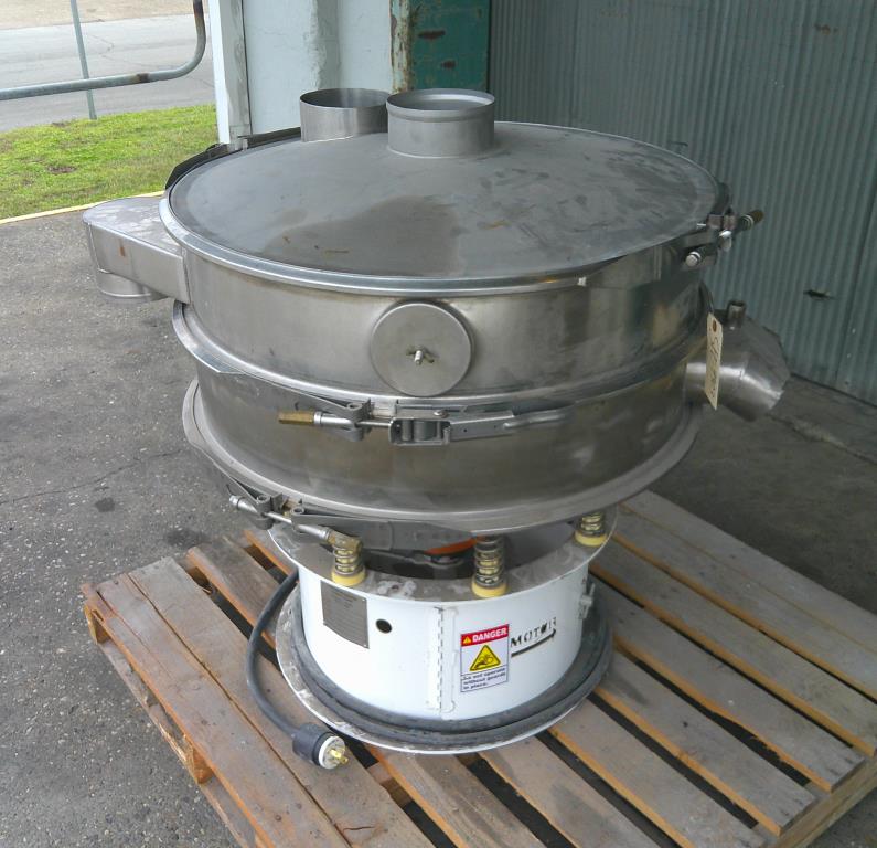 Screener and Sifter 30 Custom Advanced Connections circular shaker screener, single deck, Stainless Steel